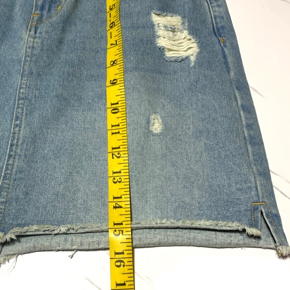 Noisy May Light Blue Jean Mini Skirt Size Small - Picture 11 of 12